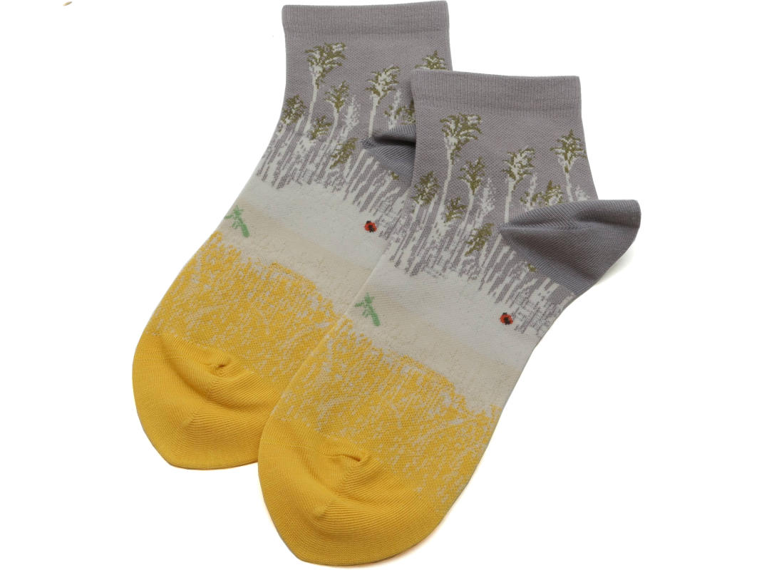 Antipast Trigo Socks in Grey / Yellow