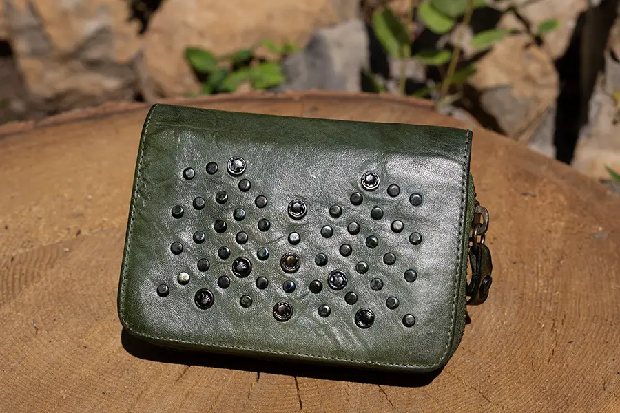 AU79 Alchimia Wallet in Forest Green