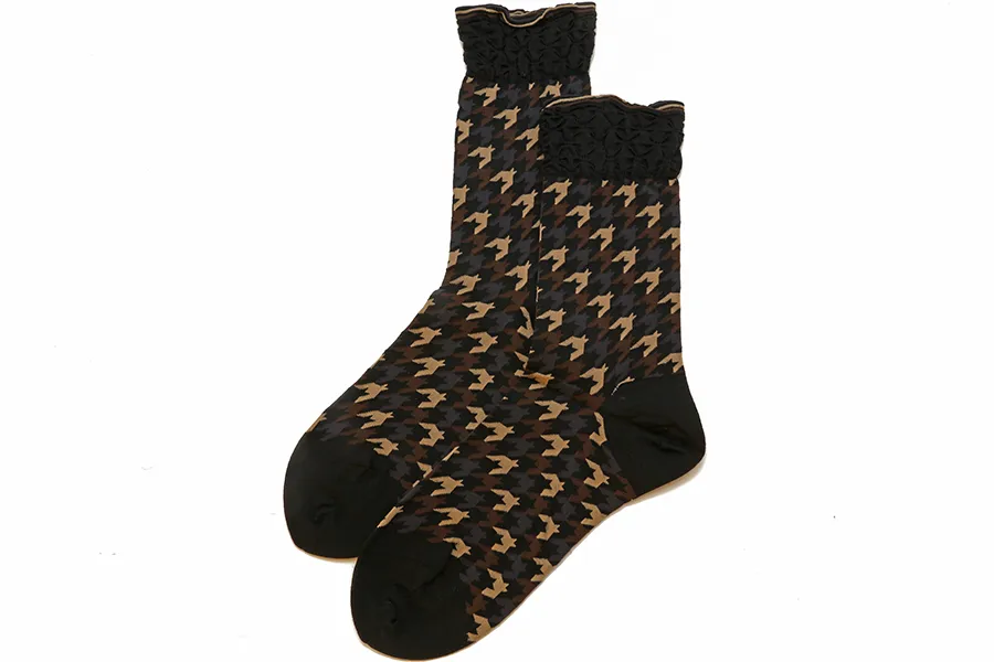 Antipast Chidori Socks in Black