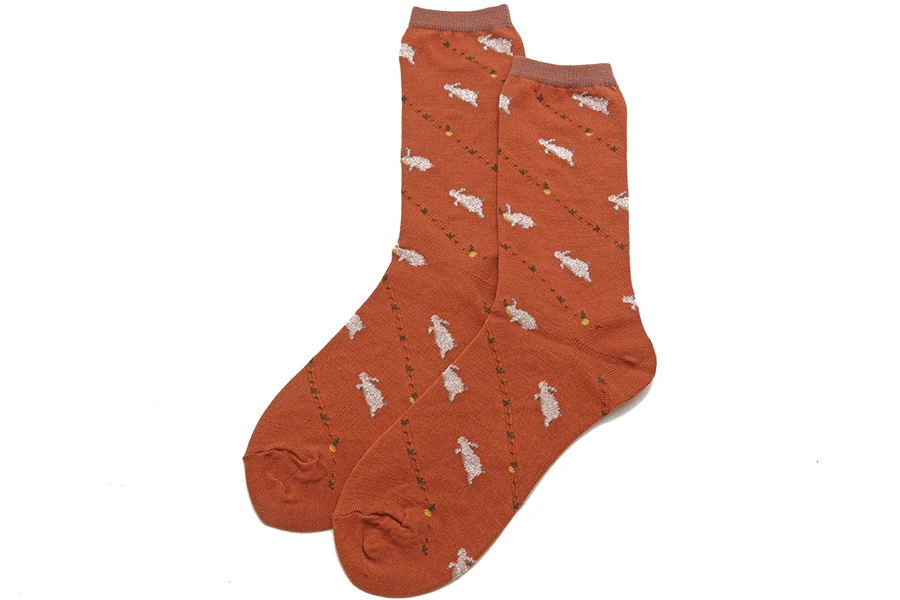 Antipast Bunny Socks in Orange