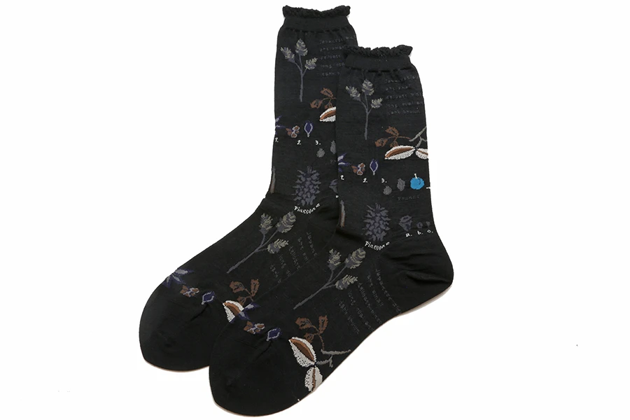 Antipast Botany Socks in Black