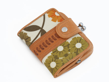 Orla Kiely Rhododendron Square Wallet in Natural : Ped Shoes